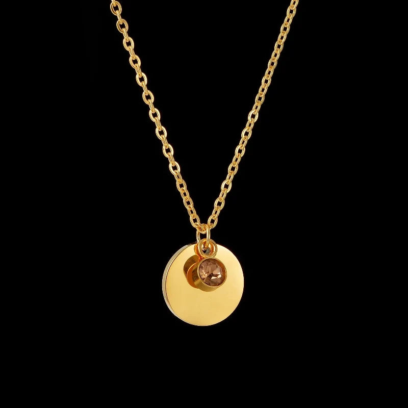 Birthstone Pendant Necklace