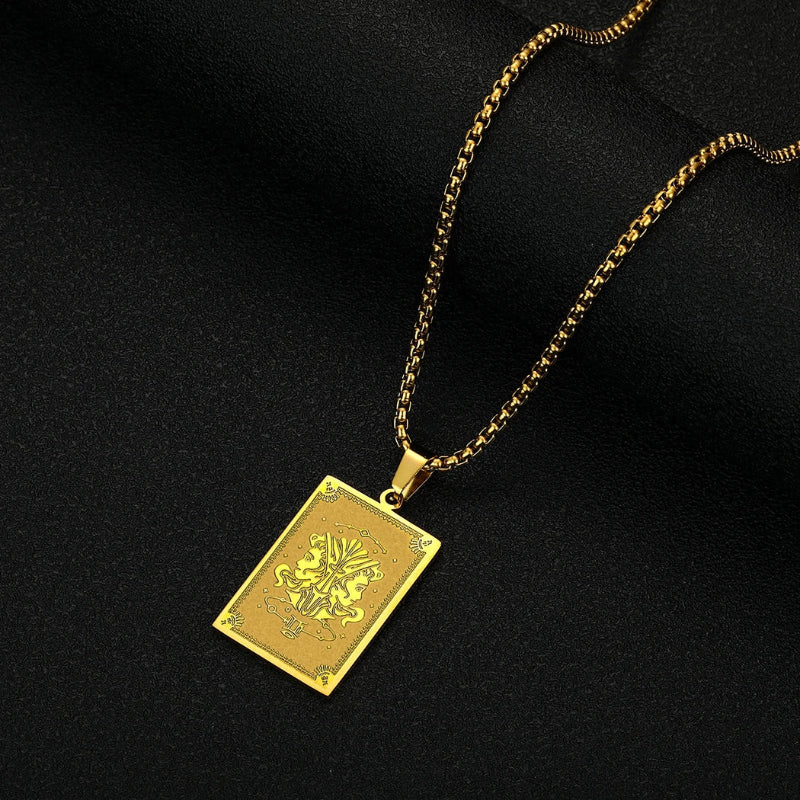 Zodiac Sign Pendant Necklace