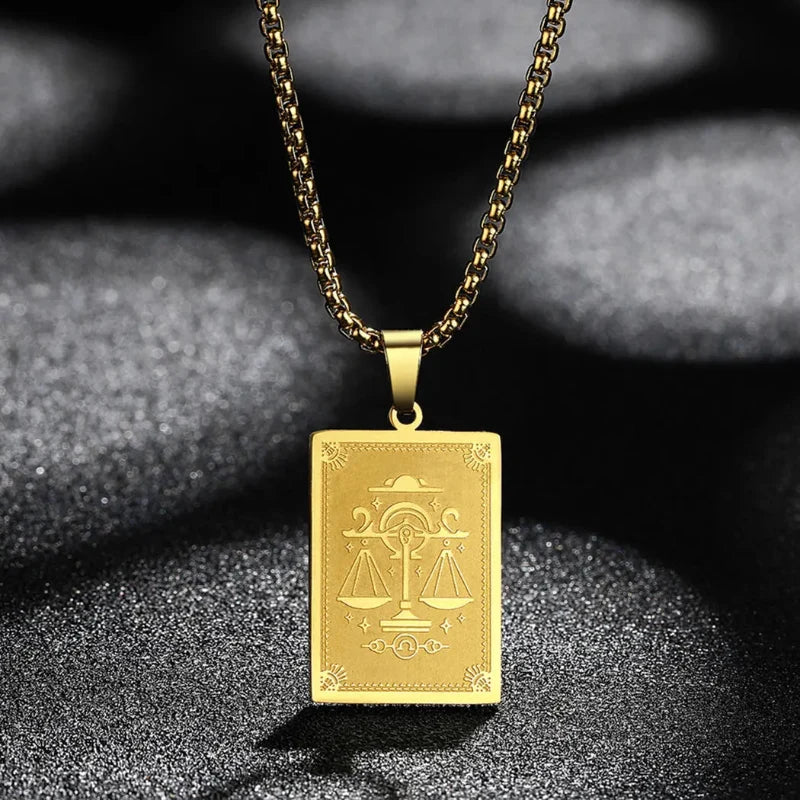Zodiac Sign Pendant Necklace