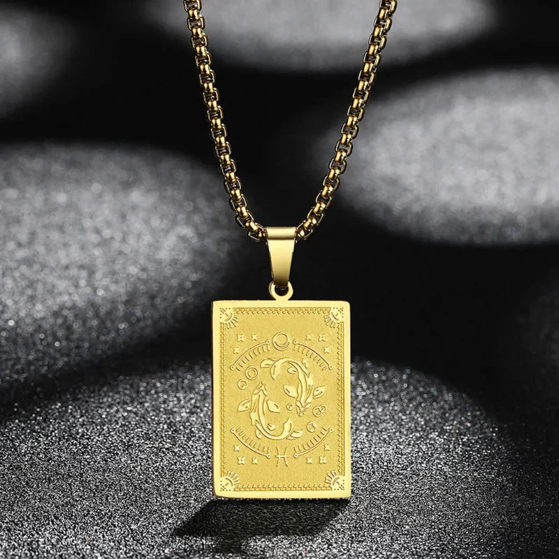 Zodiac Sign Pendant Necklace