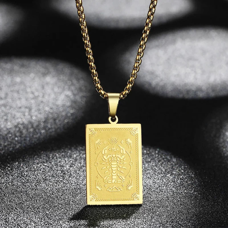 Zodiac Sign Pendant Necklace