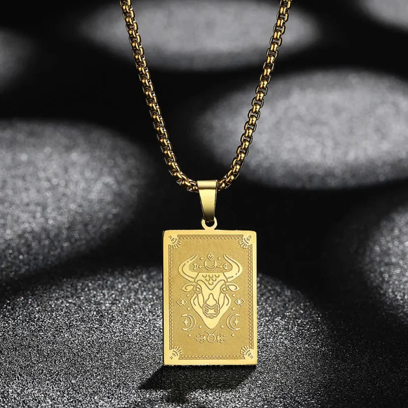 Zodiac Sign Pendant Necklace