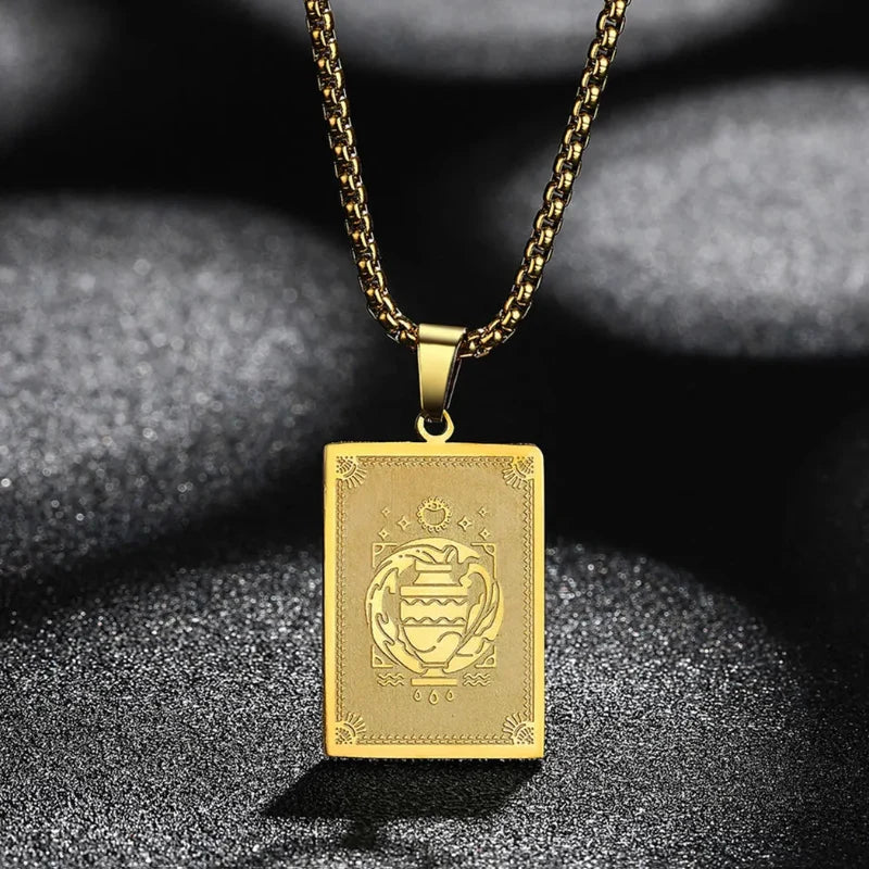 Zodiac Sign Pendant Necklace