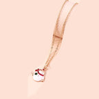 Christmas Snowman Pendant Necklace