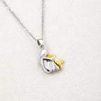 Hug Pendant Necklace Dog and Owner
