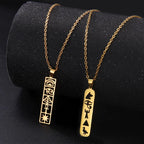 Egypt Hieroglyphs Cartouche Pendant Necklace