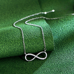 Charm Pendant Necklace with Infinity Zircon