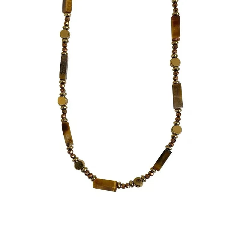 Tiger's Eye Protective Pendant Necklace A