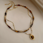 Tiger's Eye Protective Pendant Necklace A
