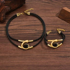 Geometric Pendant Necklace and Bracelet in Gold
