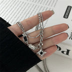 Star Pendant Necklace with Zircon Stone