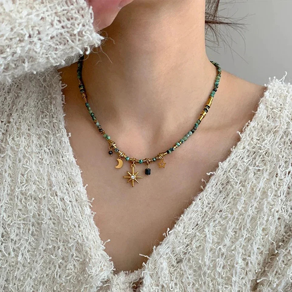 Bohemian-Style Star Pendant Necklace