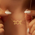 Triple Moon Wiccan Witchcraft Women's Pendant Necklace
