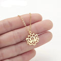 Women's Lotus Flower Pendant Necklace