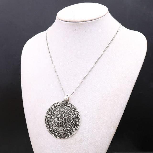 Dawapara Flower of Life Mandala Pendant Necklace for Women