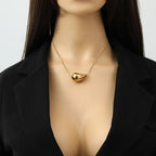 Water Drop Pendant Necklace gold style 2