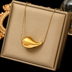 Water Drop Pendant Necklace gold style 2
