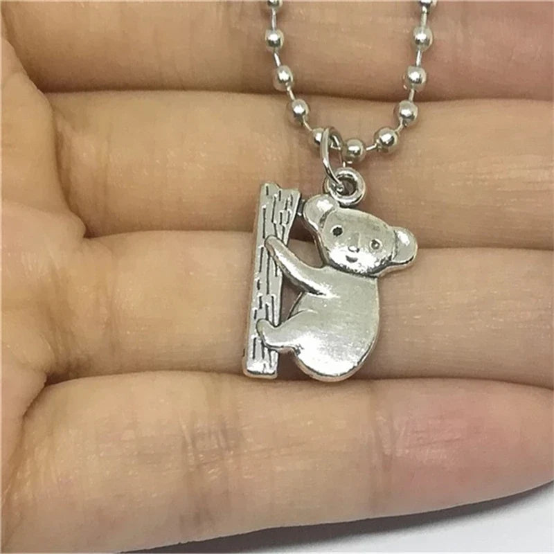 Koala Necklace in Silver