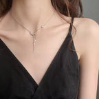 Moon Star Celestial Pendant Necklace for Women