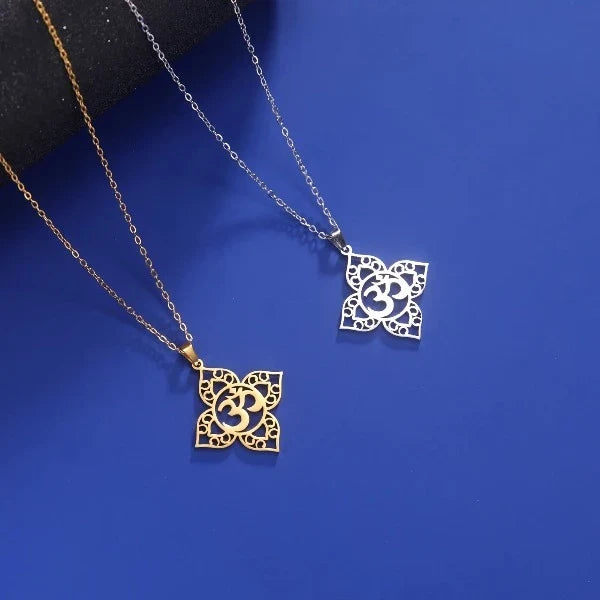 Buddhism Om Pendant Necklace