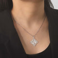 Silver Buddhism Om Pendant Necklace