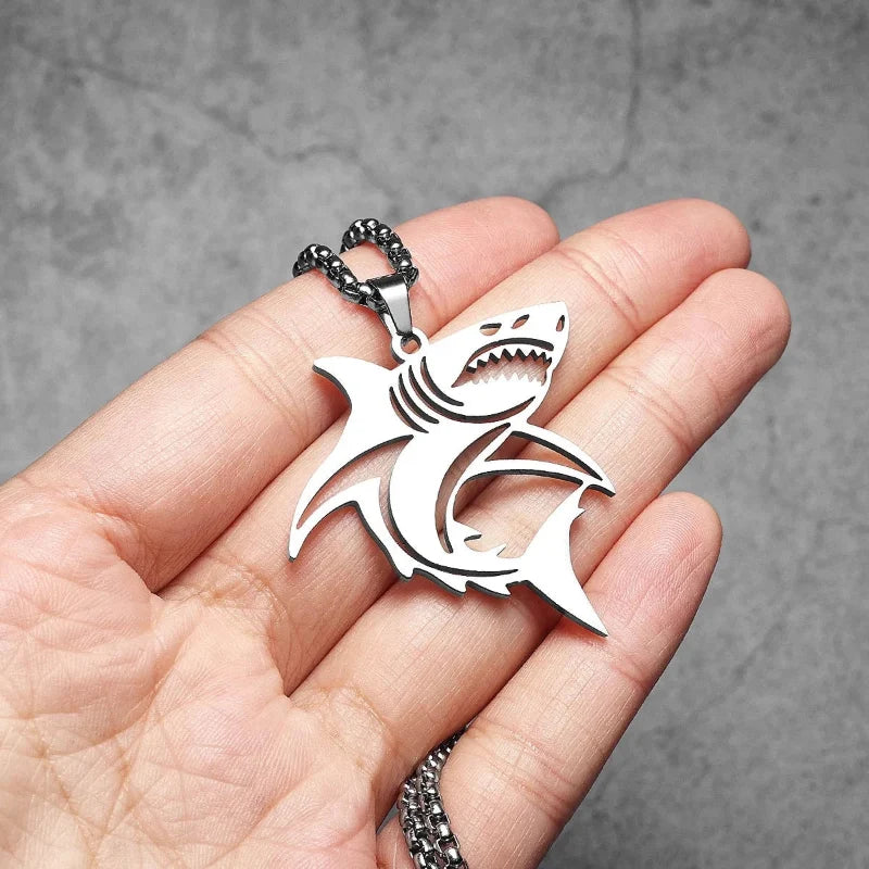 Men's Shark Pendant Necklace
