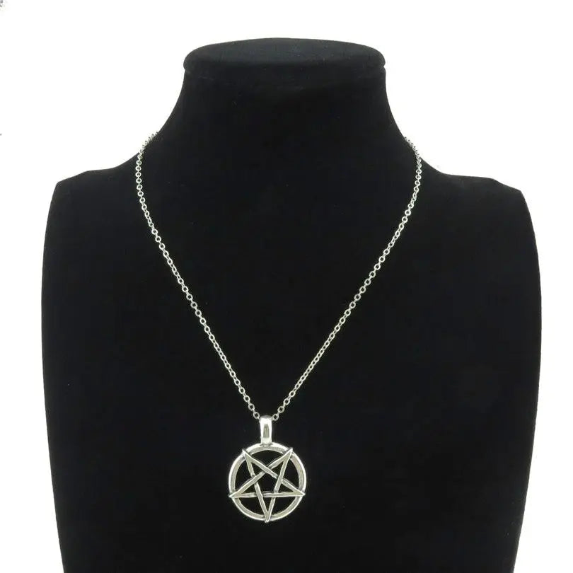 Wiccan Pentacle Witchcraft Pendant Necklace 