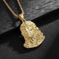 Jesus Christ Head Pendant Necklace