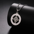 Wiccan Necklace with Witch’s Knot Pendant Protective Amulet silver