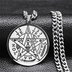 Pentagram Necklace Tetragram Pendant Solomon