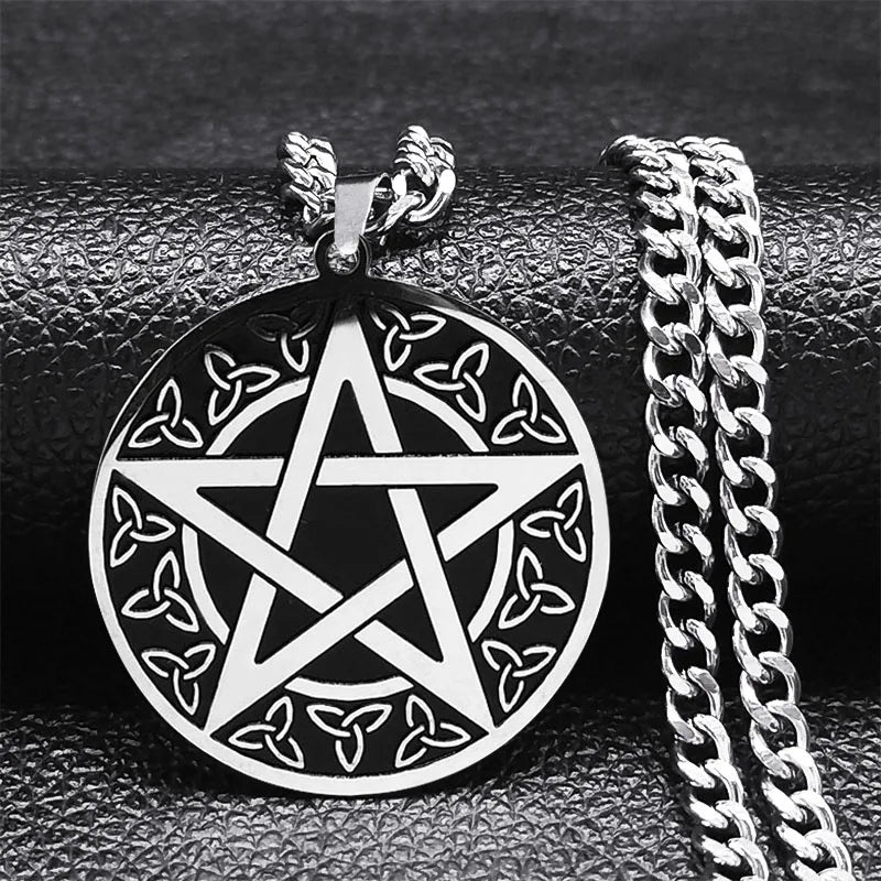 Pentagram Necklace Tetragram Pendant Solomon