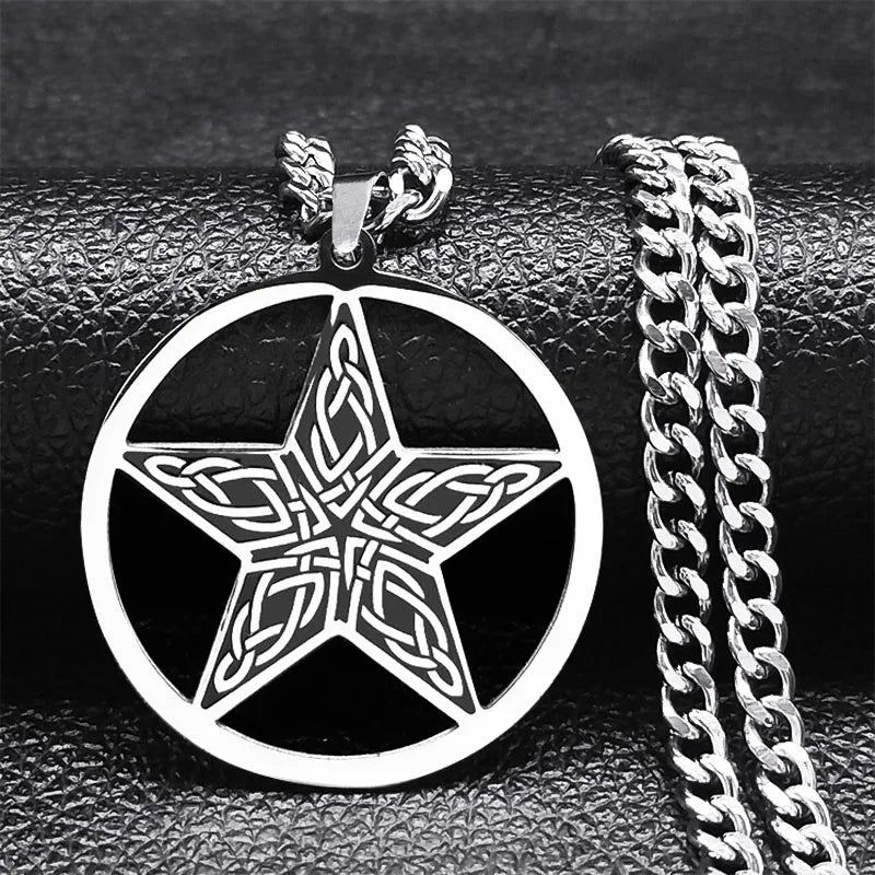 Pentagram Necklace Tetragram Pendant Solomon