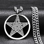 Pentagram Necklace Tetragram Pendant Solomon