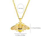 Women's necklace with bee pendant