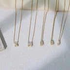 Women’s choker necklace with minimalist initial pendant