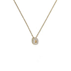 Women’s choker necklace with minimalist initial pendant o
