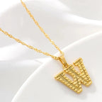Men's or women's necklace with personalized initial pendant w