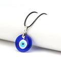Turkish Blue Evil Eye Pendant Choker Necklace
