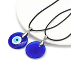 Turkish Blue Evil Eye Pendant Choker Necklace