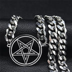Wiccan Witchcraft Pentacle Pendant Choker Necklace