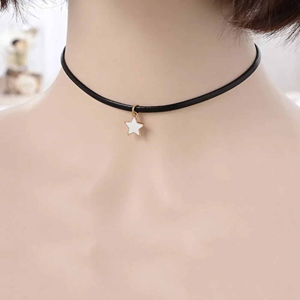 Women's Choker Necklace Star Pendant 2