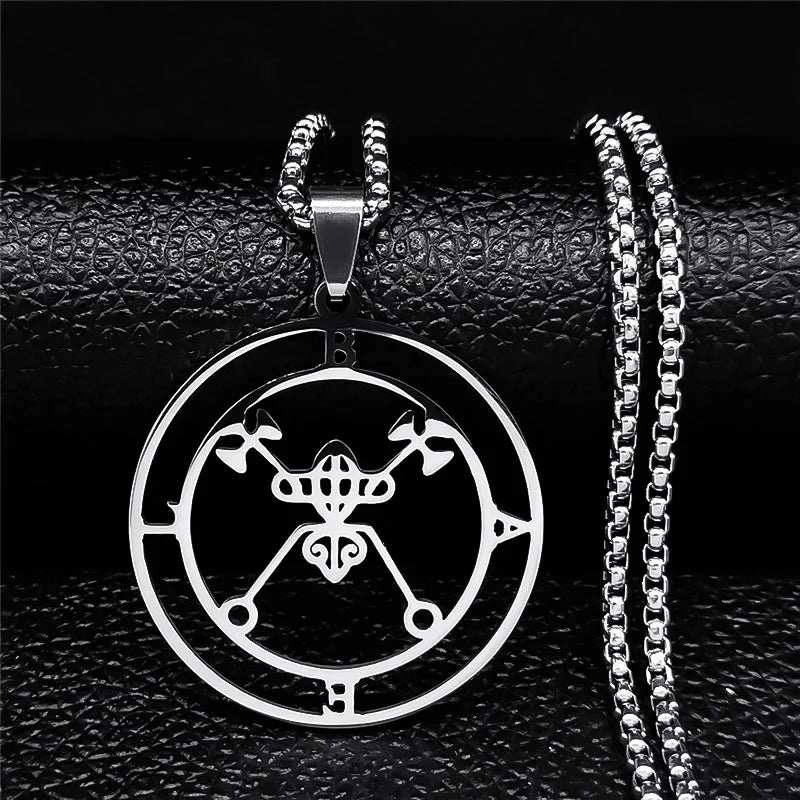 Satanic Necklace Demon Spirit Pendant Bael