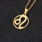 Zodiac Sign Necklace - Pendant 12 Constellations