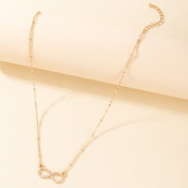 Infinity Symbol Necklace for Women - Gold Pendant
