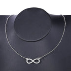 Infinity Symbol Necklace for Women - Silver Pendant