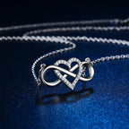 Infinity Symbol Necklace Pendant Woman Heart