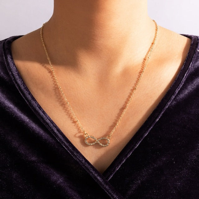 Infinity Symbol Necklace for Women - Gold Pendant