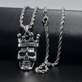 Skull Necklace with Crown