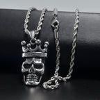 Skull Necklace with Crown