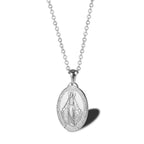 Virgin Mary necklace in silver